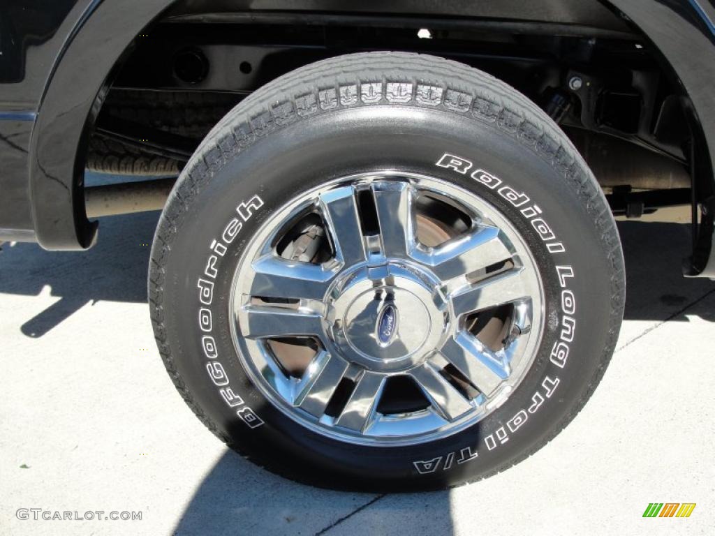 2007 F150 Lariat SuperCrew - Black / Black photo #15