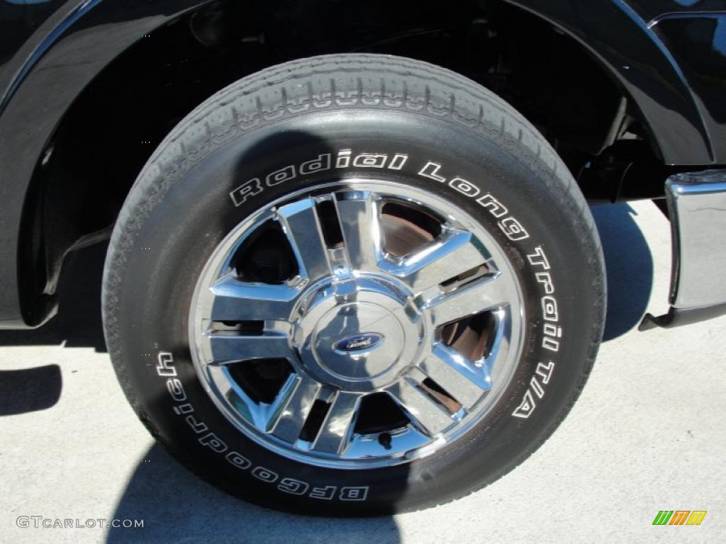 2007 F150 Lariat SuperCrew - Black / Black photo #16