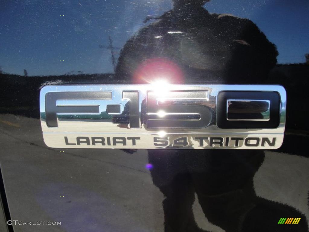 2007 F150 Lariat SuperCrew - Black / Black photo #17