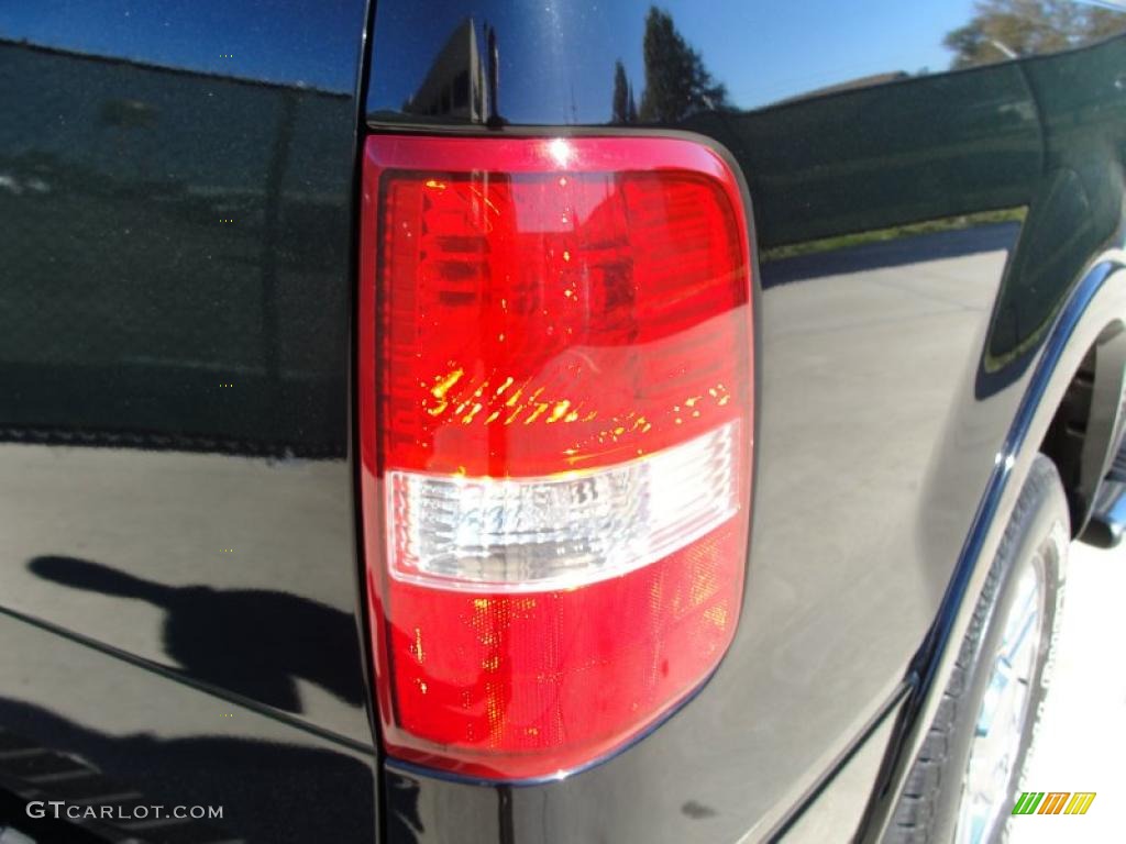 2007 F150 Lariat SuperCrew - Black / Black photo #22