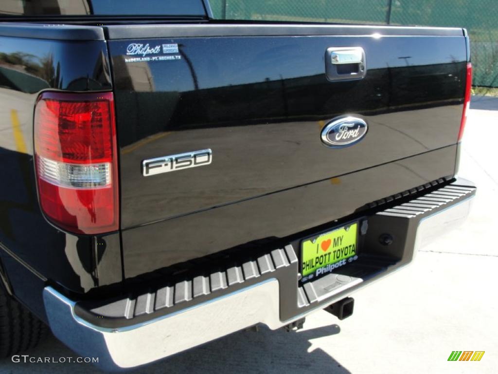 2007 F150 Lariat SuperCrew - Black / Black photo #23