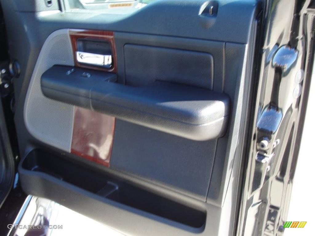 2007 F150 Lariat SuperCrew - Black / Black photo #27