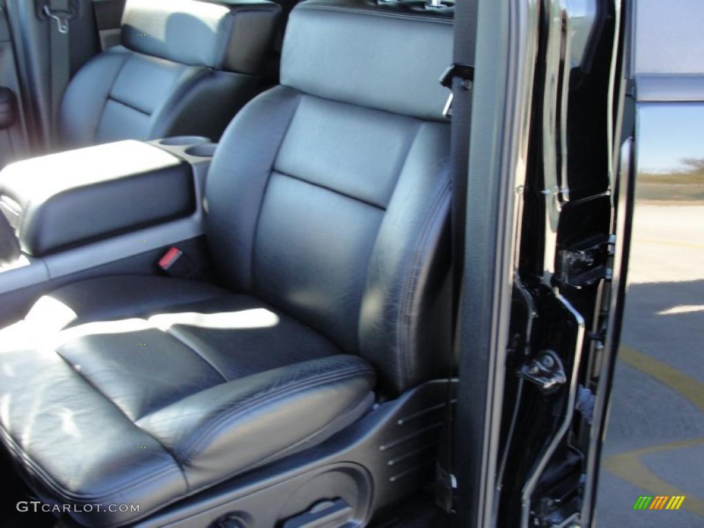 2007 F150 Lariat SuperCrew - Black / Black photo #36