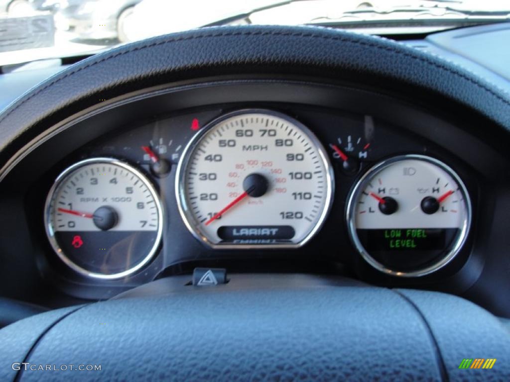 2007 F150 Lariat SuperCrew - Black / Black photo #44