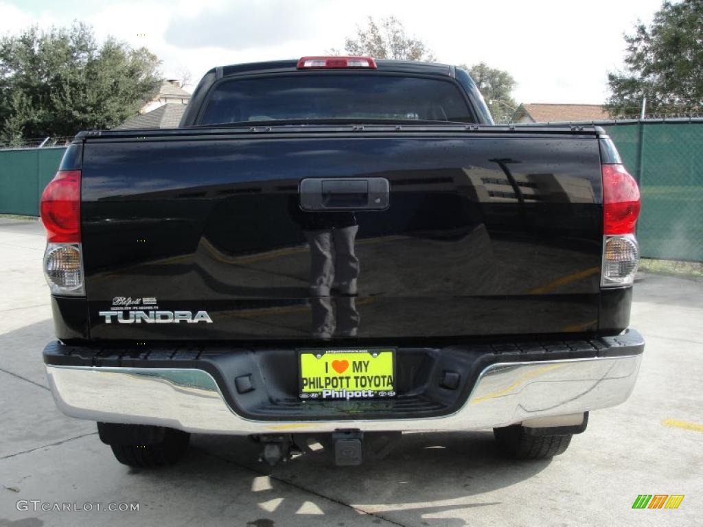 2007 Tundra Limited CrewMax 4x4 - Black / Red Rock photo #4