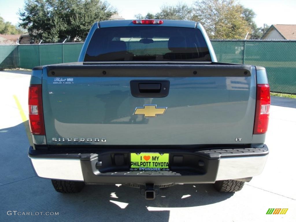 2009 Silverado 1500 LT Crew Cab - Blue Granite Metallic / Ebony photo #4