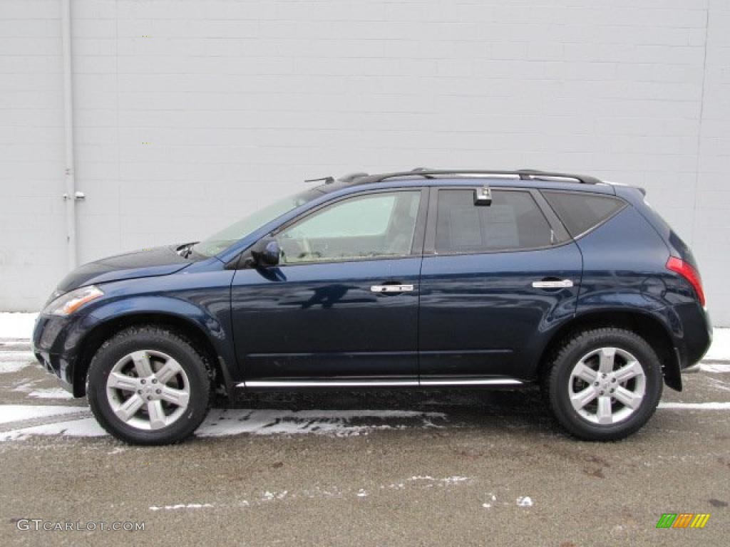 2007 Murano SL AWD - Midnight Blue Pearl / Cafe Latte photo #2