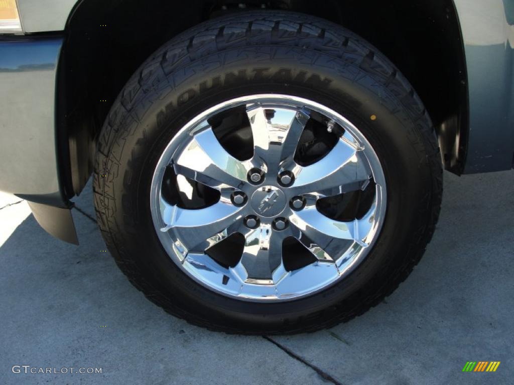 2009 Silverado 1500 LT Crew Cab - Blue Granite Metallic / Ebony photo #13