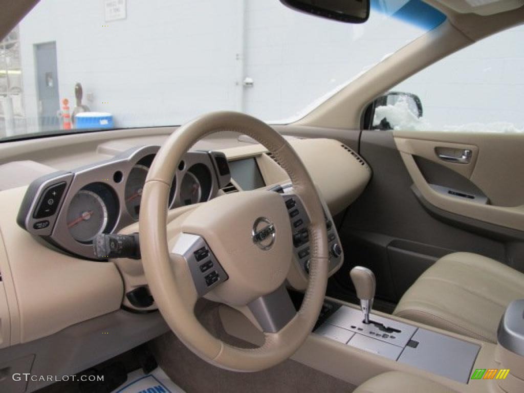 2007 Murano SL AWD - Midnight Blue Pearl / Cafe Latte photo #7