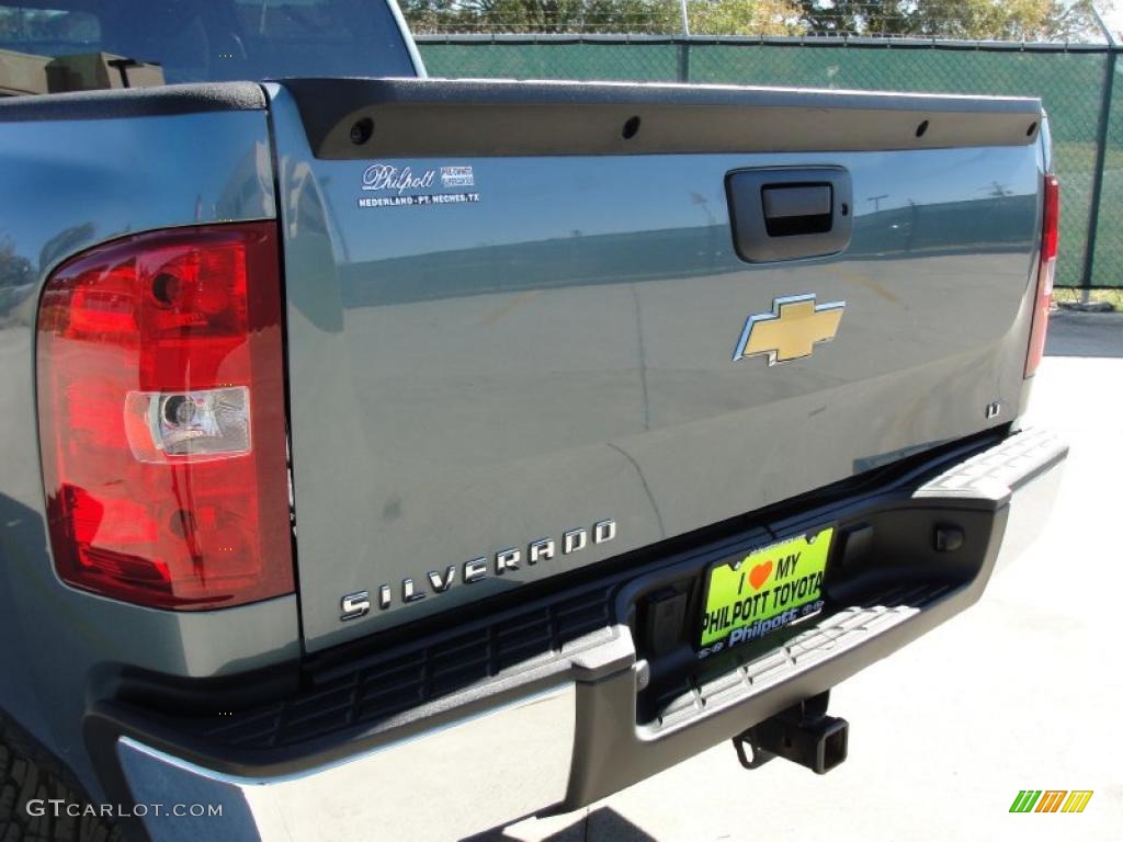 2009 Silverado 1500 LT Crew Cab - Blue Granite Metallic / Ebony photo #21