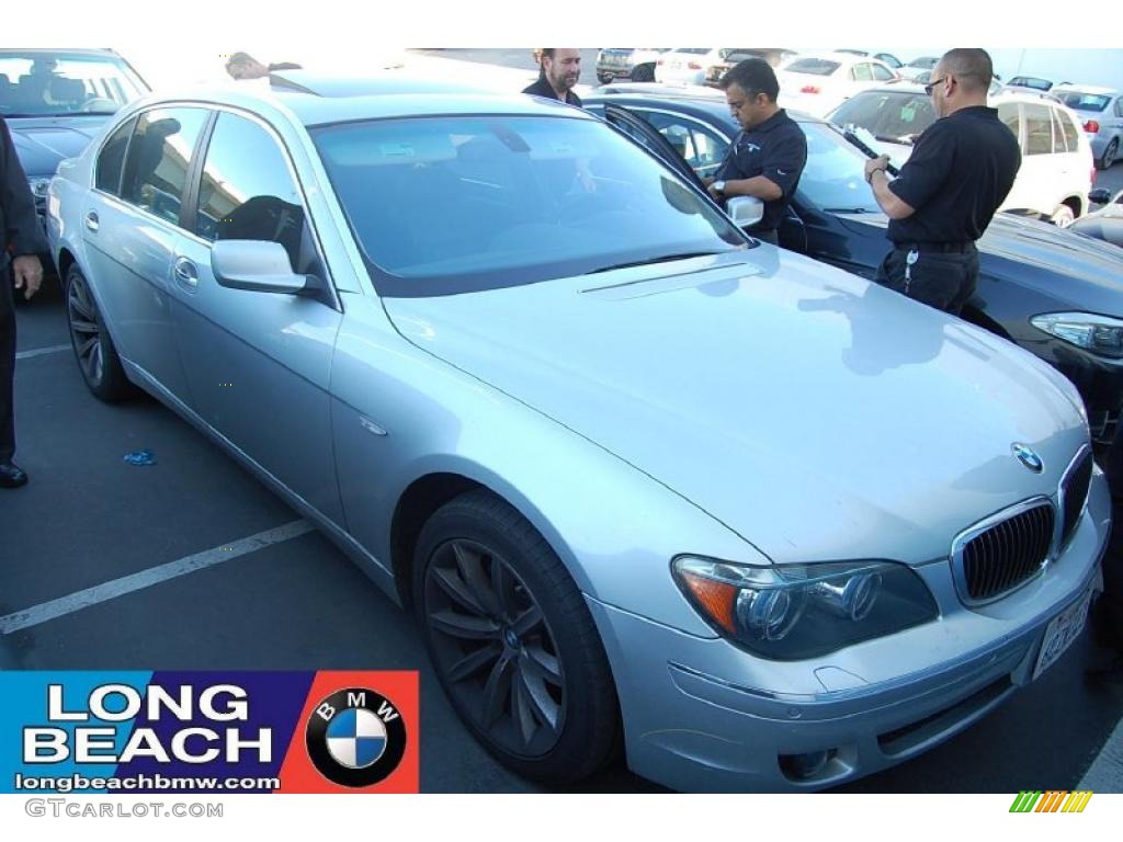 2008 7 Series 750Li Sedan - Titanium Silver Metallic / Black photo #1