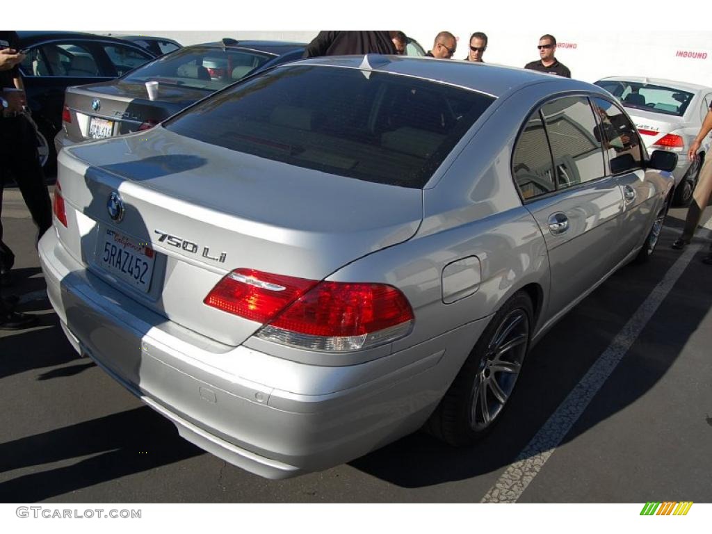 2006 7 Series 750Li Sedan - Sterling Grey Metallic / Black/Black photo #3