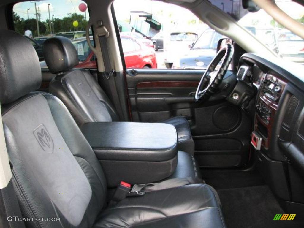 Dark Slate Gray Interior 2003 Dodge Ram 3500 Laramie Quad Cab Dually Photo #41457343