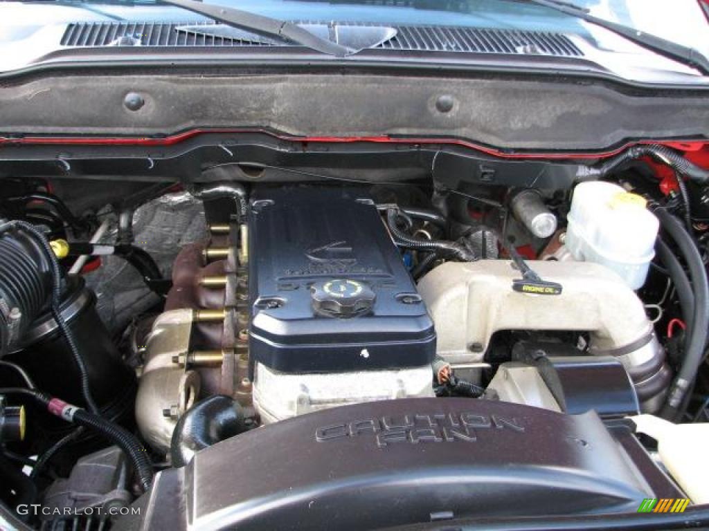 2003 Dodge Ram 3500 Laramie Quad Cab Dually 5.9 Liter Cummins OHV 24-Valve Turbo-Diesel Inline 6 Cylinder Engine Photo #41457463