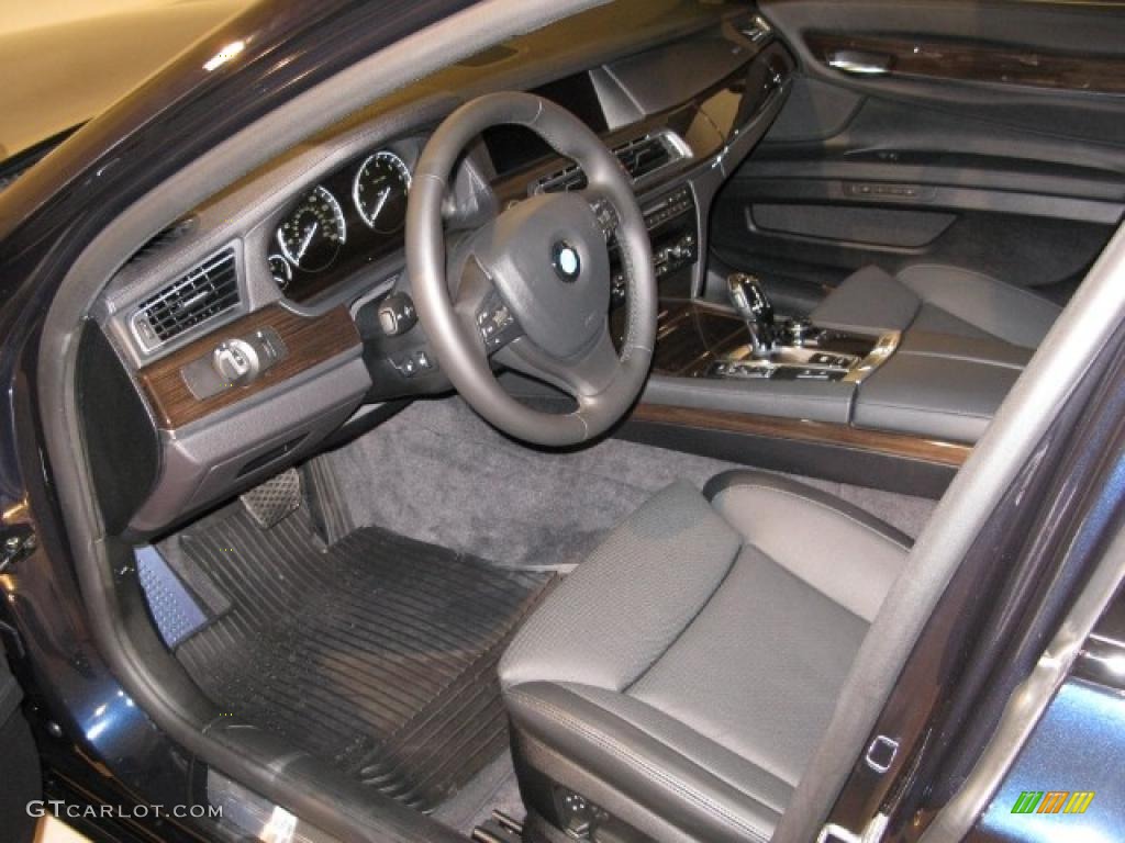 Black Nappa Leather Interior 2011 BMW 7 Series 750Li xDrive Sedan Photo #41461642