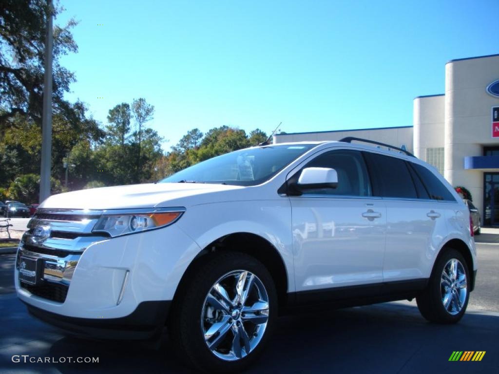 White Platinum Tri-Coat 2011 Ford Edge Limited Exterior Photo #41461698