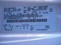 YZ: Oxford White 2011 Ford E Series Van E250 XL Cargo Color Code