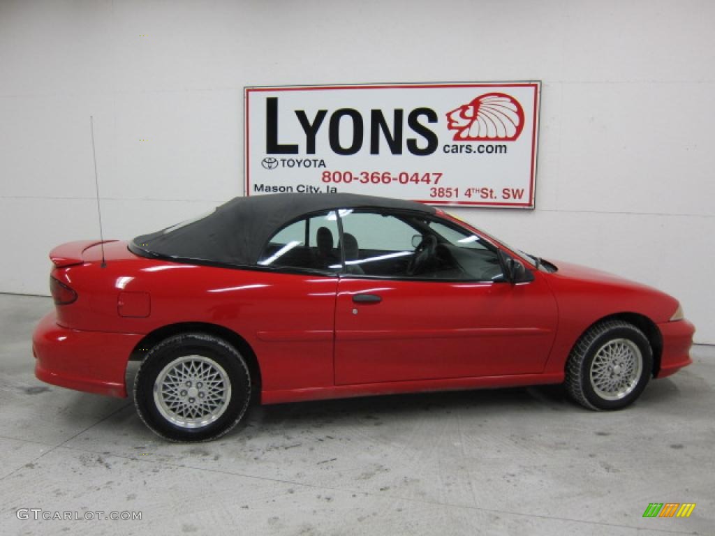 1999 Cavalier Z24 Convertible - Bright Red / Graphite photo #7