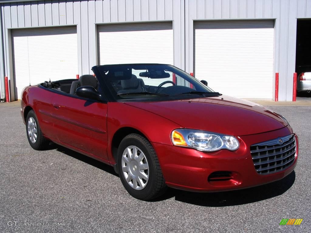 2006 Sebring Convertible - Inferno Red Crystal Pearl / Dark Slate Gray photo #4