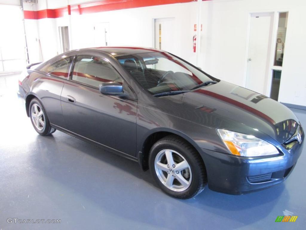 2005 Accord EX Coupe - Graphite Pearl / Black photo #5