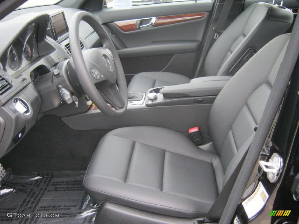 Black Interior 2011 Mercedes-Benz C 350 Sport Photo #41464850
