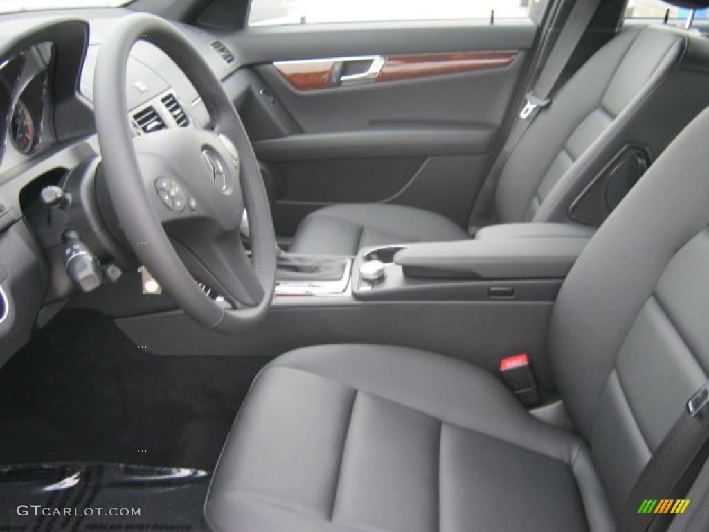 Black Interior 2011 Mercedes-Benz C 350 Sport Photo #41465038