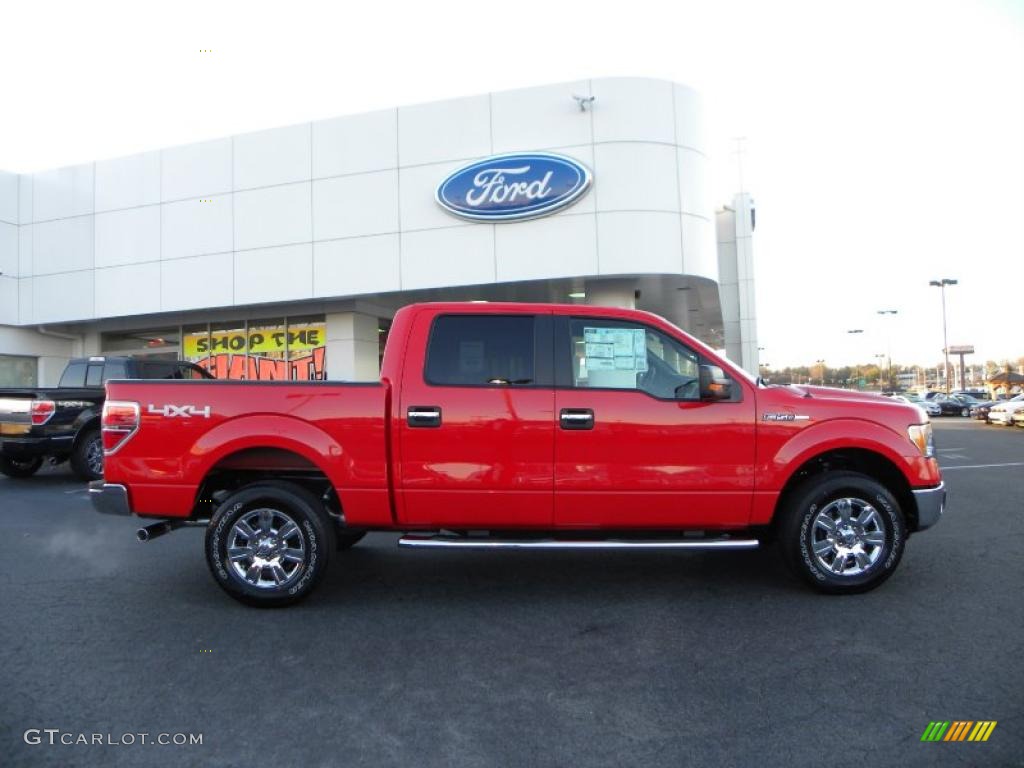 Race Red 2011 Ford F150 XLT SuperCrew 4x4 Exterior Photo #41466906