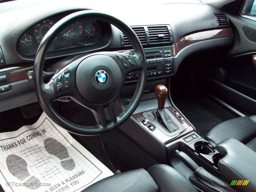 2002 3 Series 325i Coupe - Titanium Silver Metallic / Black photo #17