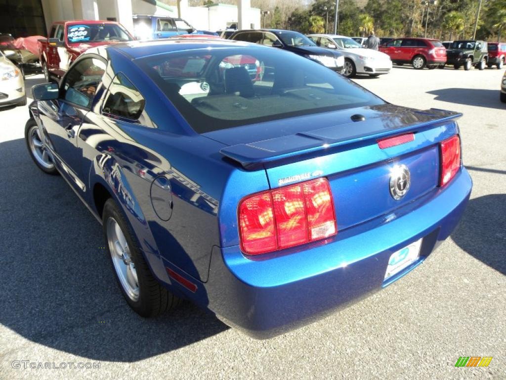 2009 Mustang V6 Premium Coupe - Vista Blue Metallic / Dark Charcoal photo #12