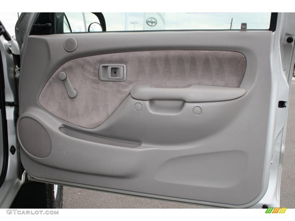 2004 Toyota Tacoma Regular Cab 4x4 Charcoal Door Panel Photo #41468703