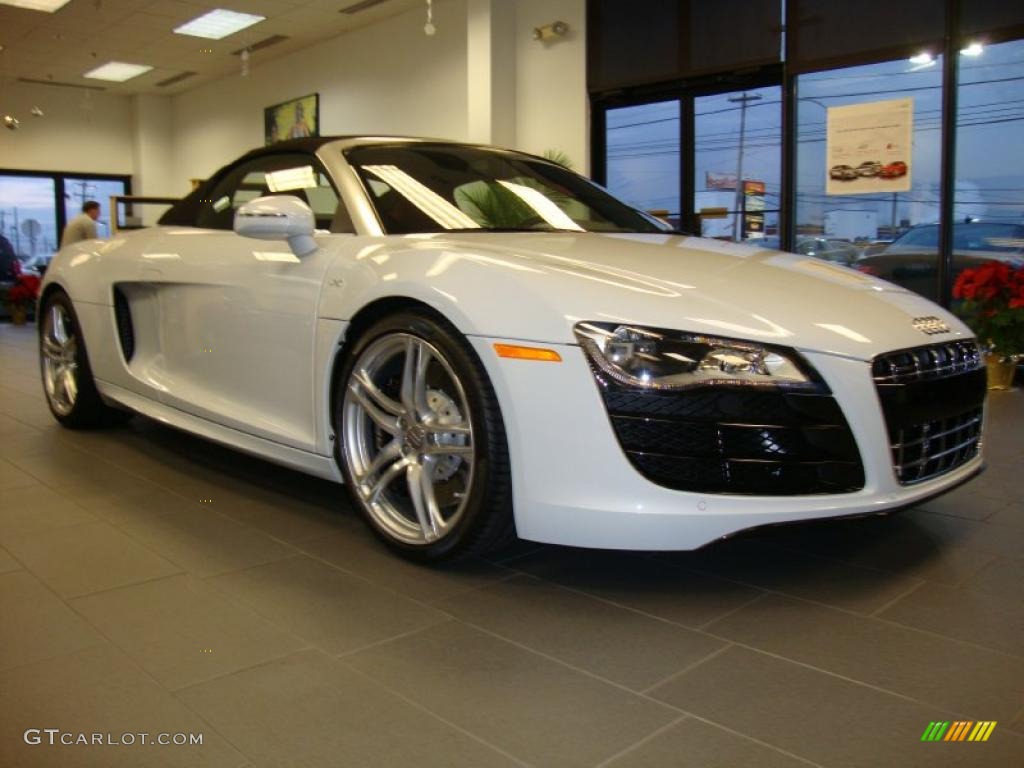 Ibis White 2011 Audi R8 Spyder 5.2 FSI quattro Exterior Photo #41470551