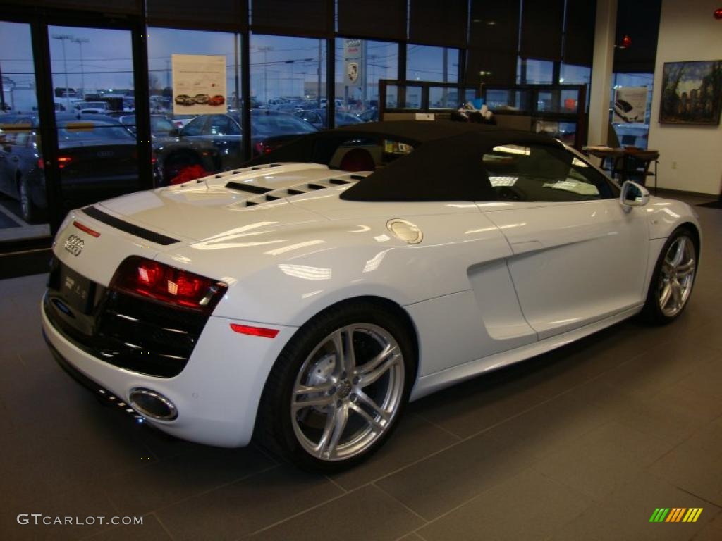 Ibis White 2011 Audi R8 Spyder 5.2 FSI quattro Exterior Photo #41470591