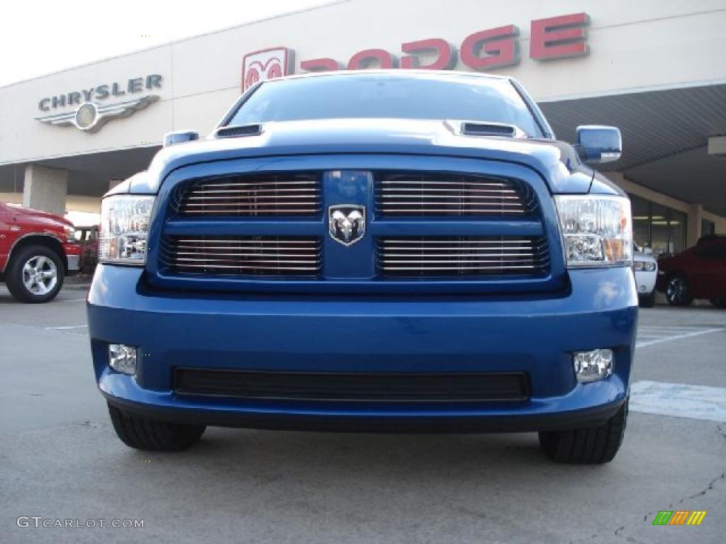 2011 Ram 1500 Sport Quad Cab - Deep Water Blue Pearl / Dark Slate Gray photo #6