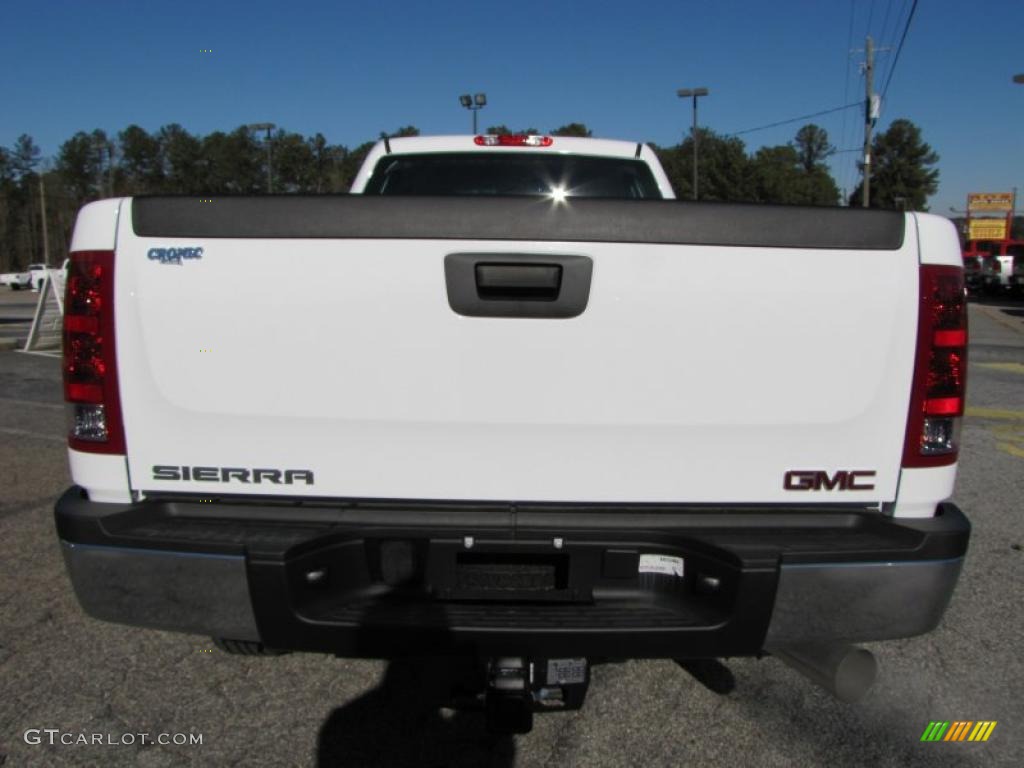 2011 Sierra 2500HD Work Truck Crew Cab - Summit White / Dark Titanium photo #6