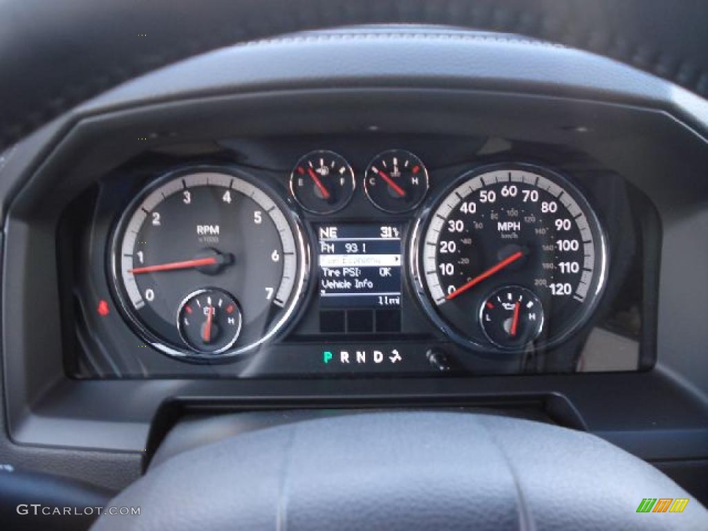 2011 Ram 1500 Sport Quad Cab - Deep Water Blue Pearl / Dark Slate Gray photo #20