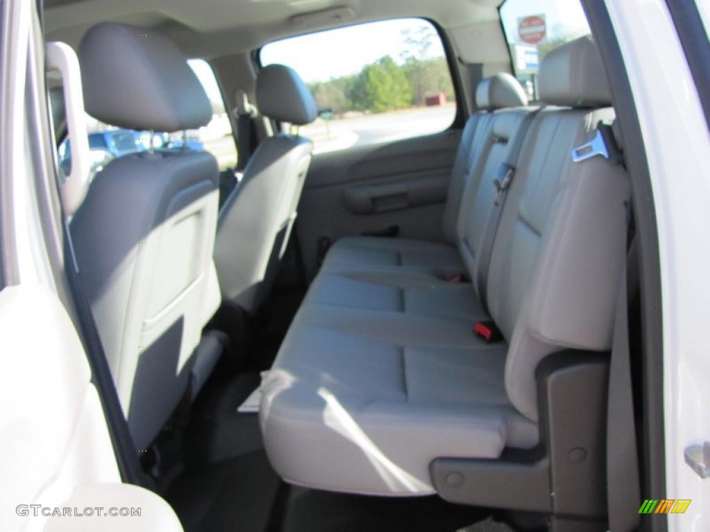 Dark Titanium Interior 2011 GMC Sierra 2500HD Work Truck Crew Cab Photo #41471519