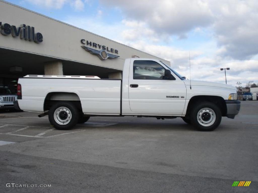 1999 Ram 1500 ST Regular Cab - Bright White / Mist Gray photo #2