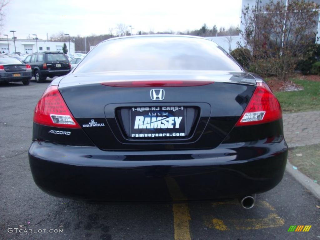 2006 Accord EX Coupe - Nighthawk Black Pearl / Black photo #3