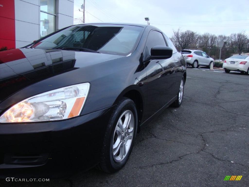 2006 Accord EX Coupe - Nighthawk Black Pearl / Black photo #6