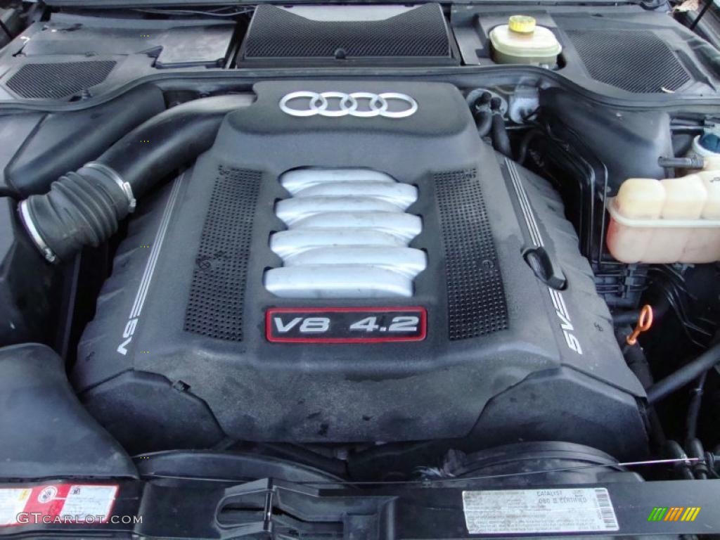 2002 Audi S8 4.2 quattro 4.2 Liter DOHC 40-Valve VVT V8 Engine Photo #41471751