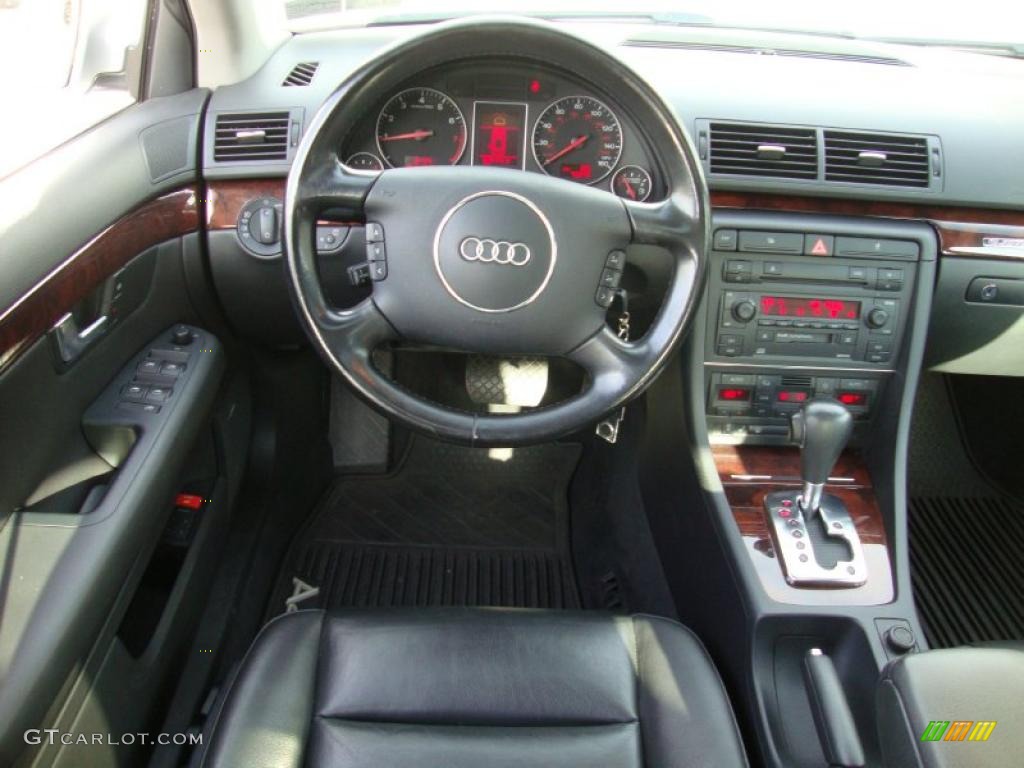 2005 Audi A4 3.0 quattro Sedan Ebony Dashboard Photo #41472379