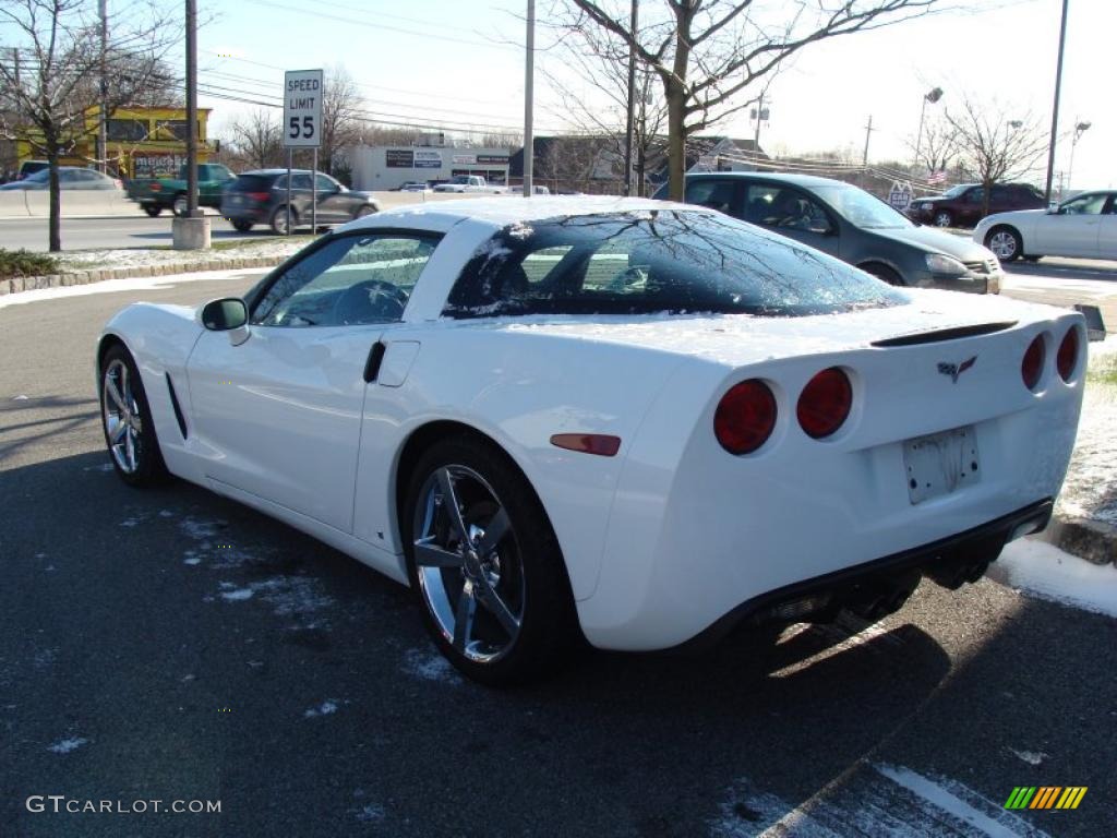 2008 Corvette Coupe - Arctic White / Ebony photo #5