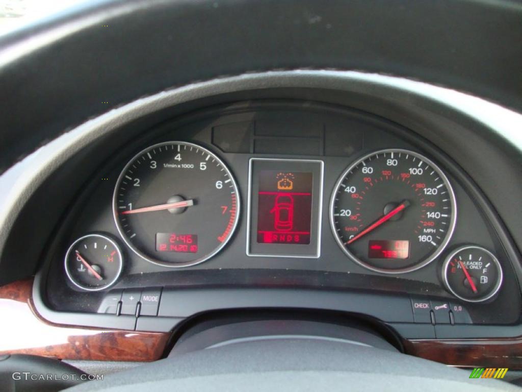 2005 Audi A4 3.0 quattro Sedan Gauges Photo #41472615