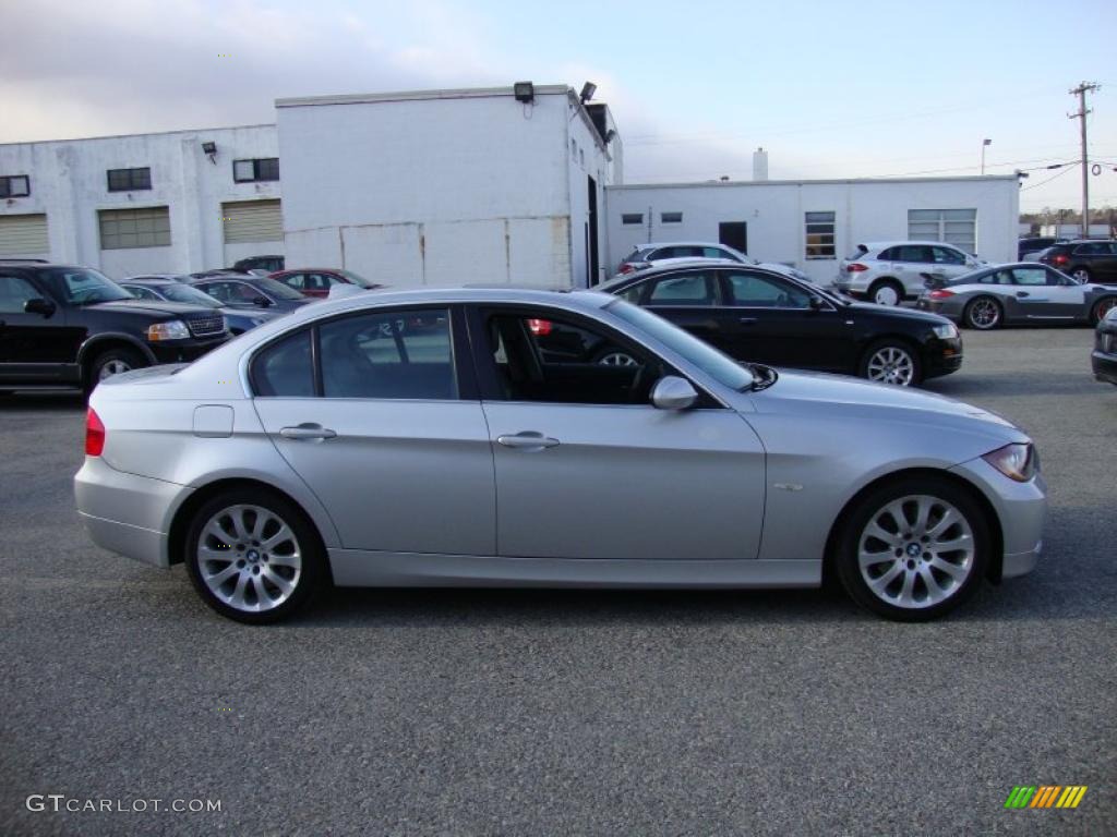 2006 3 Series 330xi Sedan - Titanium Silver Metallic / Black photo #7