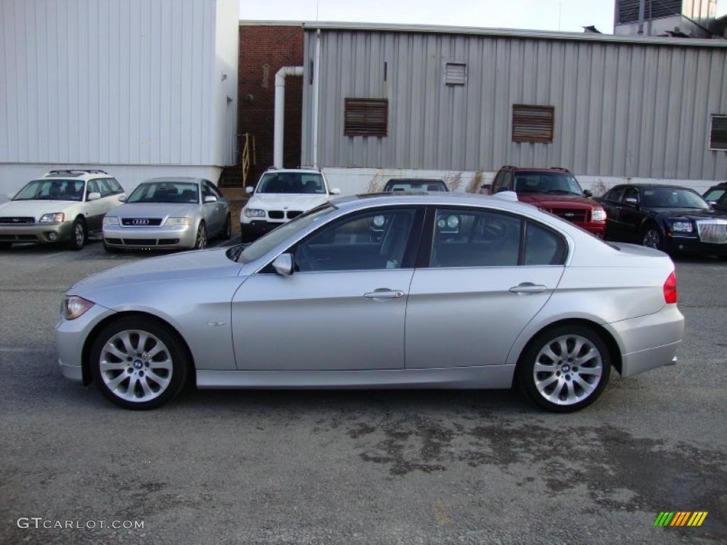 2006 3 Series 330xi Sedan - Titanium Silver Metallic / Black photo #11