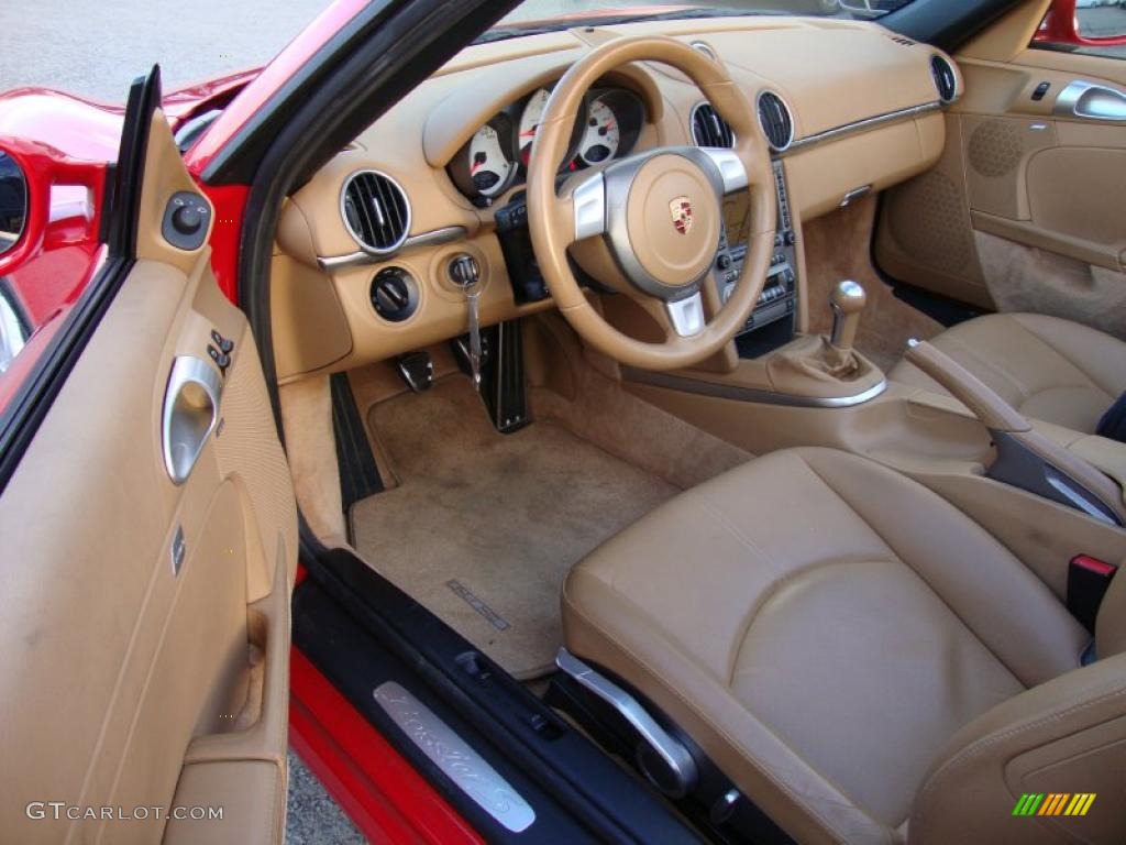 Sand Beige Interior 2005 Porsche Boxster S Photo #41473723