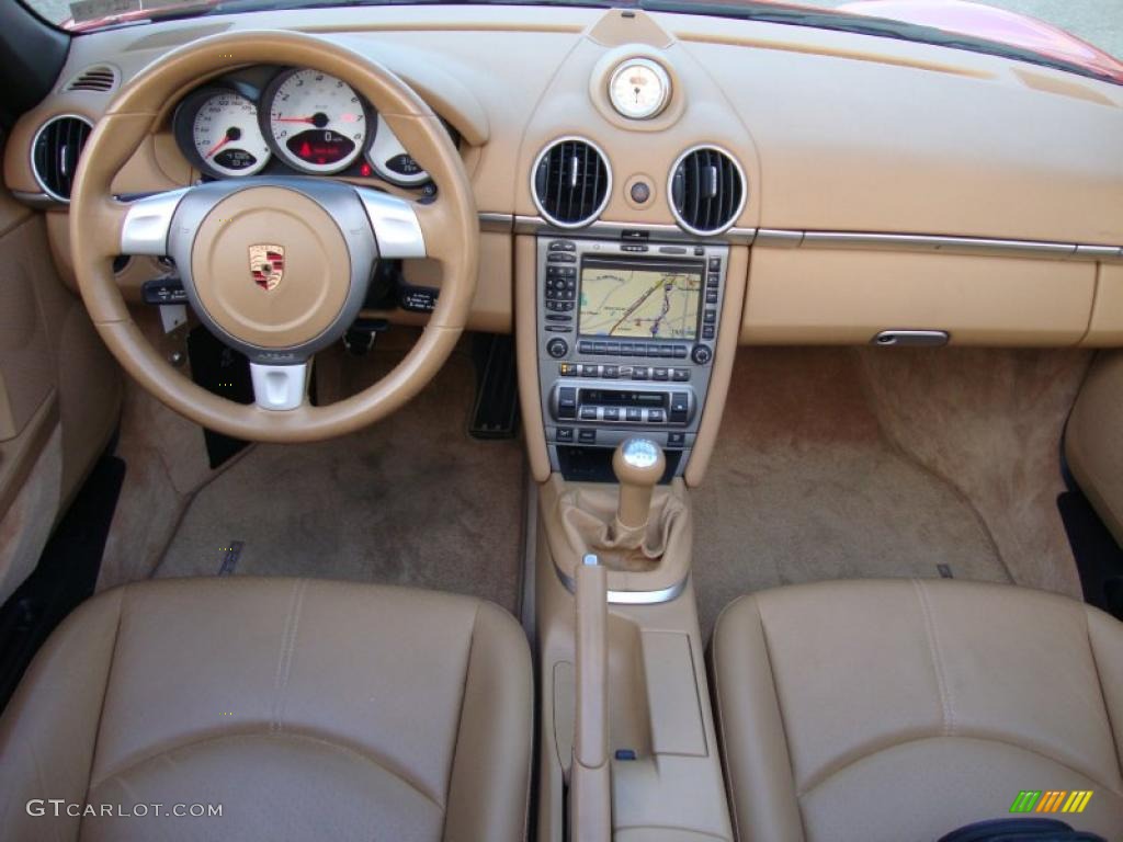 2005 Porsche Boxster S Sand Beige Dashboard Photo #41474015