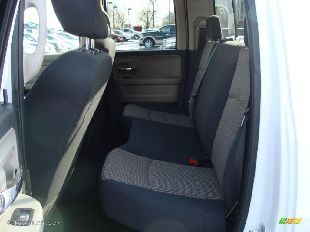 2010 Ram 1500 SLT Quad Cab 4x4 - Stone White / Dark Slate/Medium Graystone photo #8