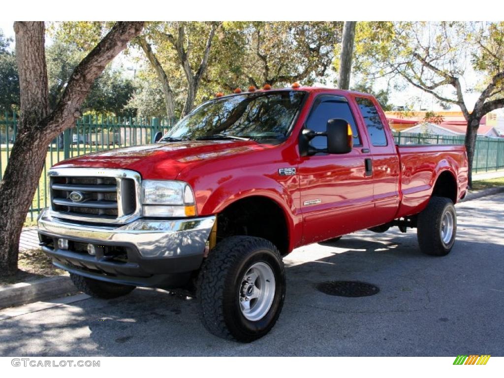 Red Ford F250 Super Duty