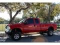 2004 Red Ford F250 Super Duty XLT SuperCab 4x4  photo #2